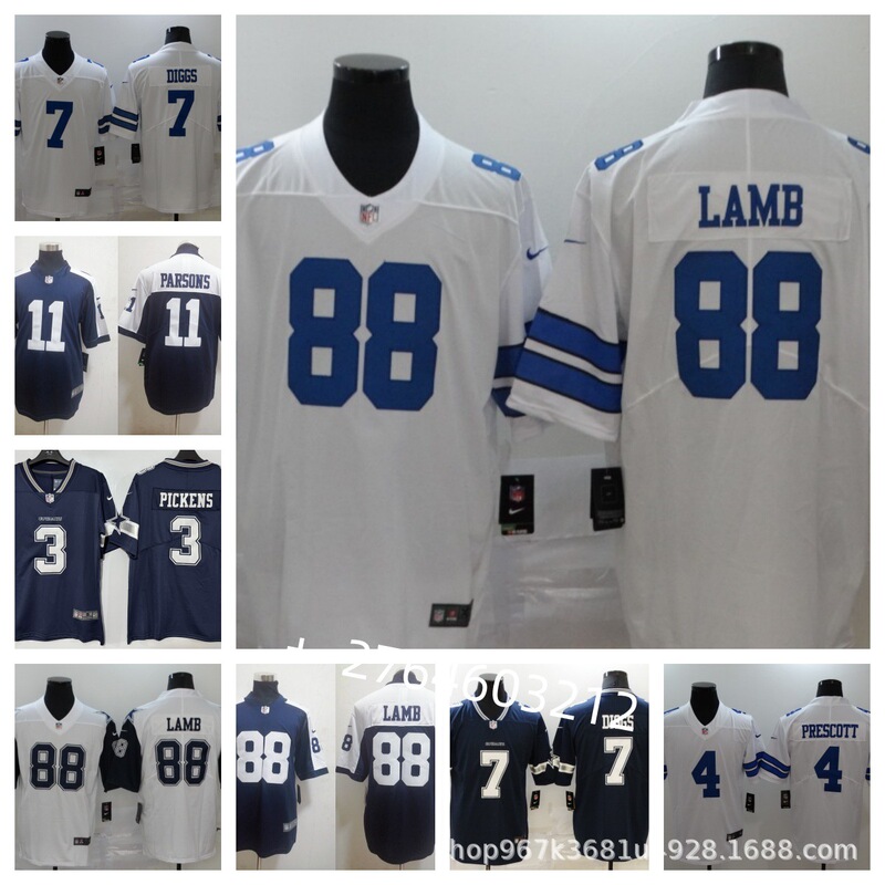 Nfl Dallas Cowboys Dallas Cowboys Football Uniform No. 88 Ceedee Lamb Jersey Sportswear