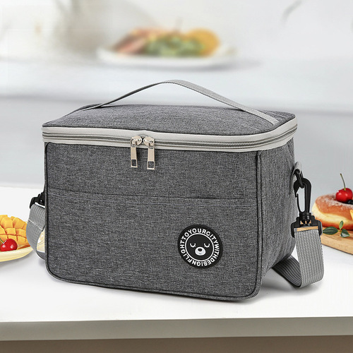 Custom Insulated Lunch Bag with Handheld Bag, Aluminum Foil, Thickened, Large Capacity, with Meal Bag, Rice Bag, Rice Box, Picnic Bag