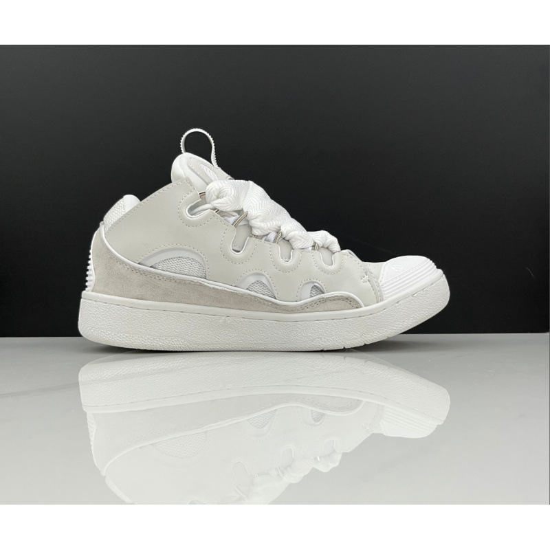 Wave de comercio exterior hombres y mujeres costura de cuero con cordones CURB zapatos casuales deportivos zapatillas de deporte retro lanv fan nuevos zapatos de papá