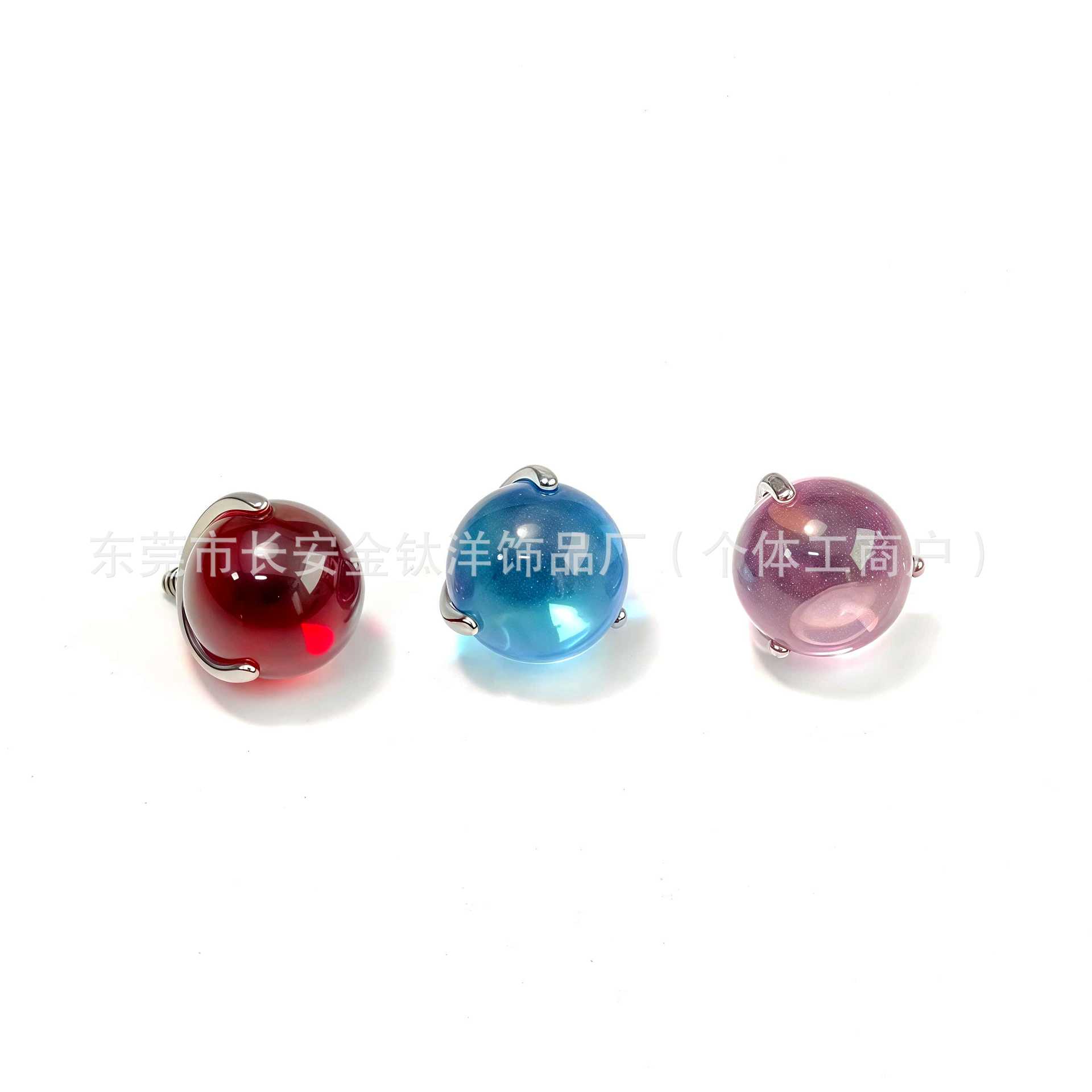 Pointed titanium steel lip stud product view