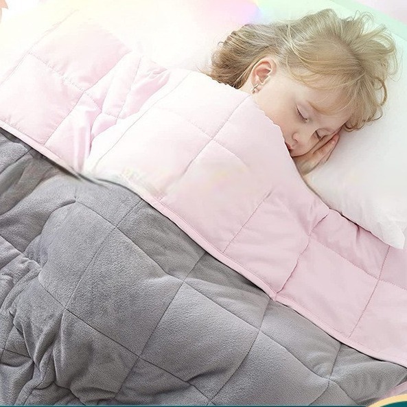 Suministro directo de fábrica de manta de gravedad de costura súper suave transfronteriza llena de cuentas de vidrio edredón de gravedad