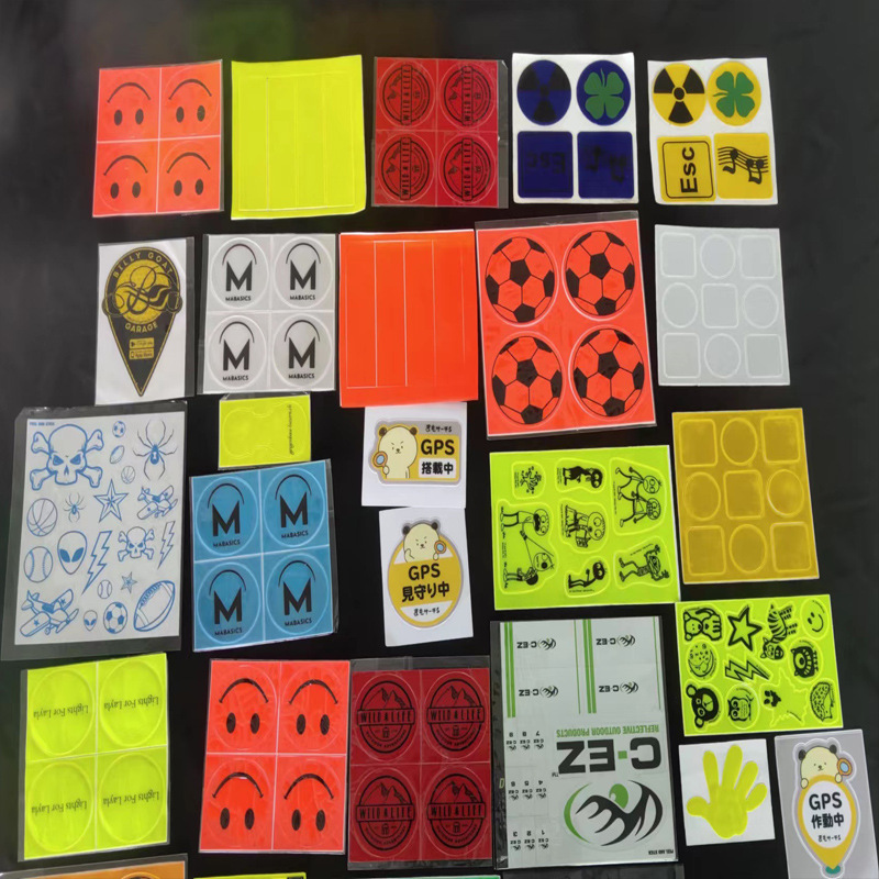 高亮环保卡通PVC不干胶贴纸 可印刷款式logo 彩色反光 汽车车身贴