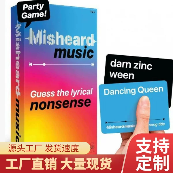 Funny Music Cards Mishear Music 2025 Version of the Lively Music Card Game