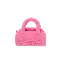 日韩风Fruits Love Office水果爱  TOY BAG 嗲粉色羊羔绒手拎包