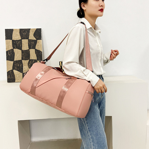 2024 new sports fitness bag for women, wet and dry separation belt, shoe position, portable crossbody travel bag, short-distance luggage bag for men
