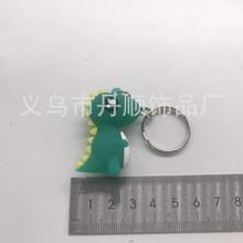 丹顺外贸饰品绿色小恐龙动物系列软胶PVC挂件钥匙扣挂饰饰品