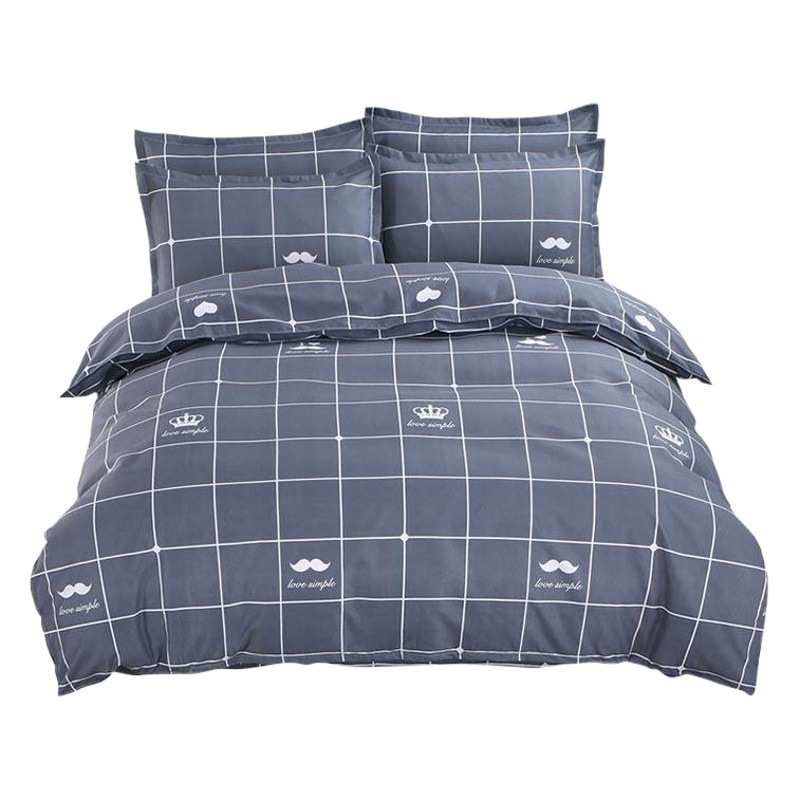 Ropa de cama cubierta del edredón de una sola pieza cama doble suministros superior estudiante dormitorio hoja de cama cubierta del edredón ventas directas de la fábrica