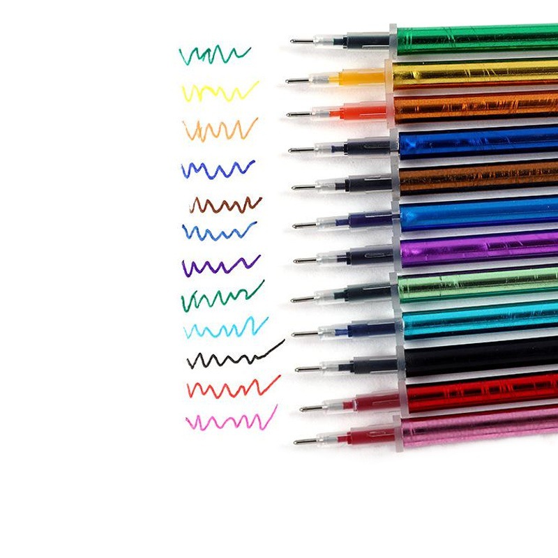 Factory Direct Supply Juice Colorful Gel Pen Refill Candy Colorful Full Needle Tube Extended Refill 0.5m Refill