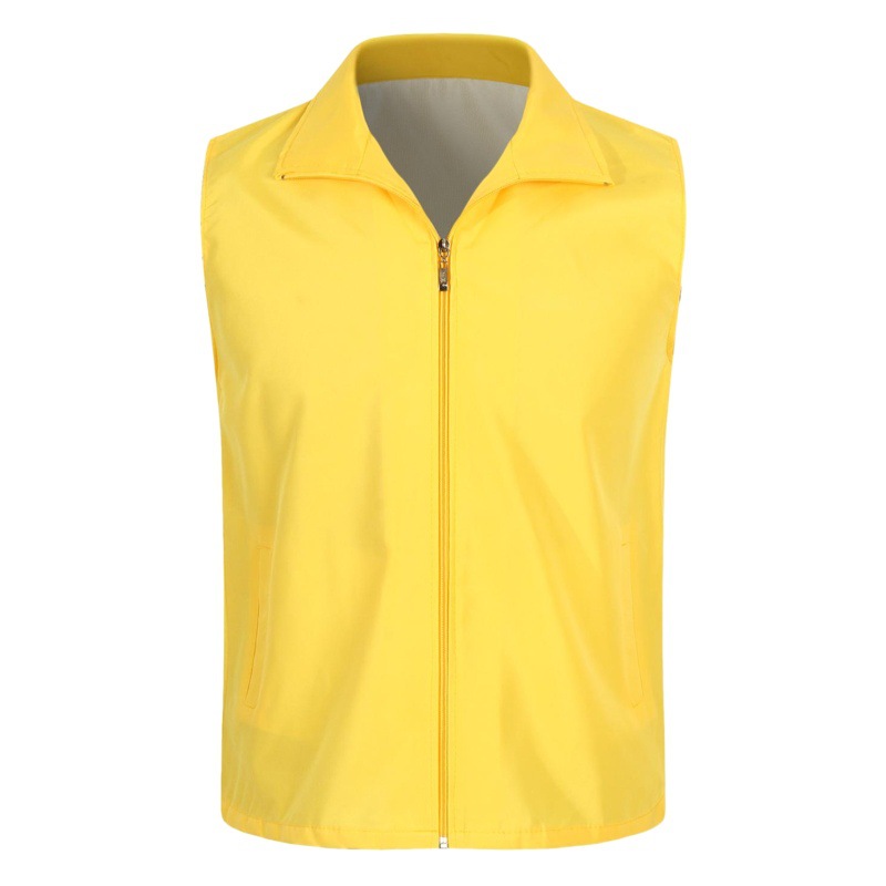 Diamond-Shaped Double-Layer Vest with Custom Printed Logo Advertising Volunteer Group Activity Work Clothes Vest Ready for Sale