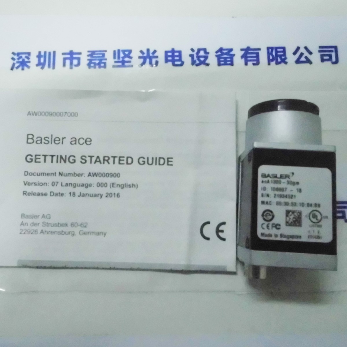 BASLER巴斯勒 　工业相机acA1300-30gm 现货直接拍