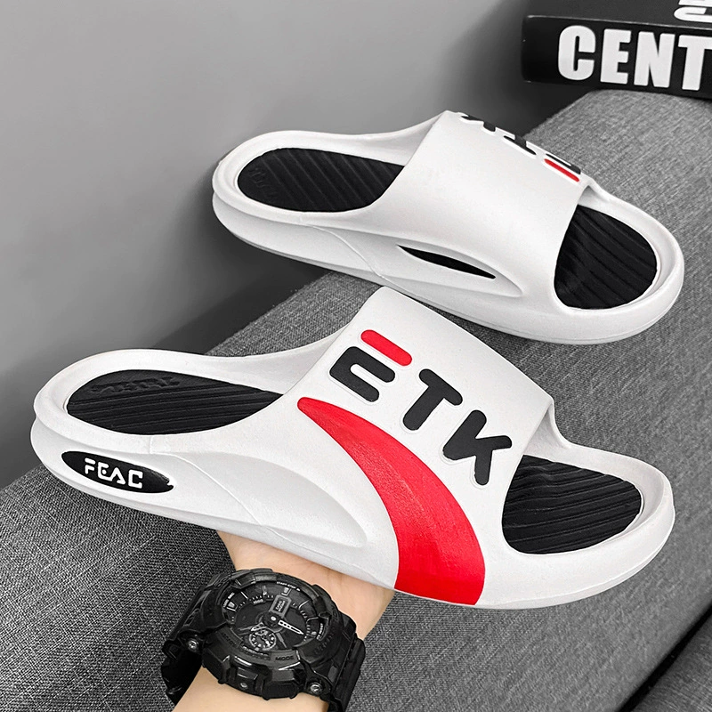 Тапочки мужчины летом носить 2024 новый внутренний дом противоскользящий EVA чувство дерьма может носить холодные тапочки мужчины