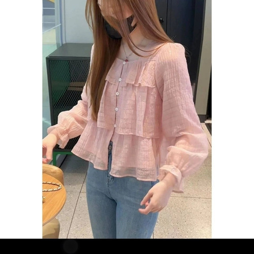 Spring and Autumn 2025 Women's Fashion Trendy Cute Top Designers' Minority French Style Shirt