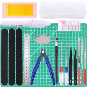 Cross-Border 29-piece Gundam model basic tool set model building tool kit entry-level storage box