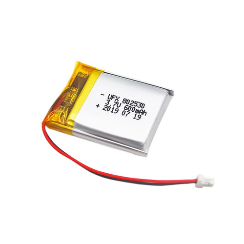 UFX802530 3.7v 600mAh polymer lithium battery beauty instrument dog training device battery KC certification