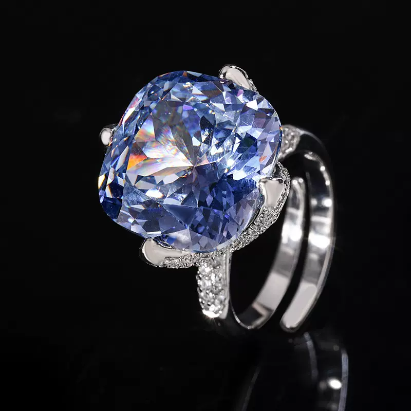 2024新款庄生生珠宝铜底镀金仿真鸟巢切时尚戒指女批发16*16