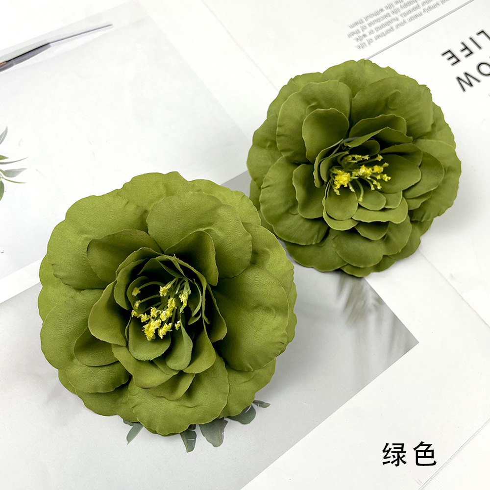 Cabeza coreana de flores de osmanthus diy núcleo de hierba peonía de flores falsas hechas a mano tocado de flores material de pinza de flores paquete de decoración de pared de flores para el hogar