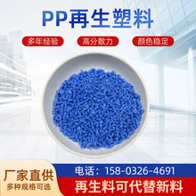 供应PP再生料 蓝色PP聚丙烯回料 PP再生颗粒 蓝色PP塑料粒子
