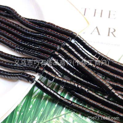 Zərgərlik ara hissələri: Angle Spacer Tiger Eye Spot - natural-black-stone-36mm