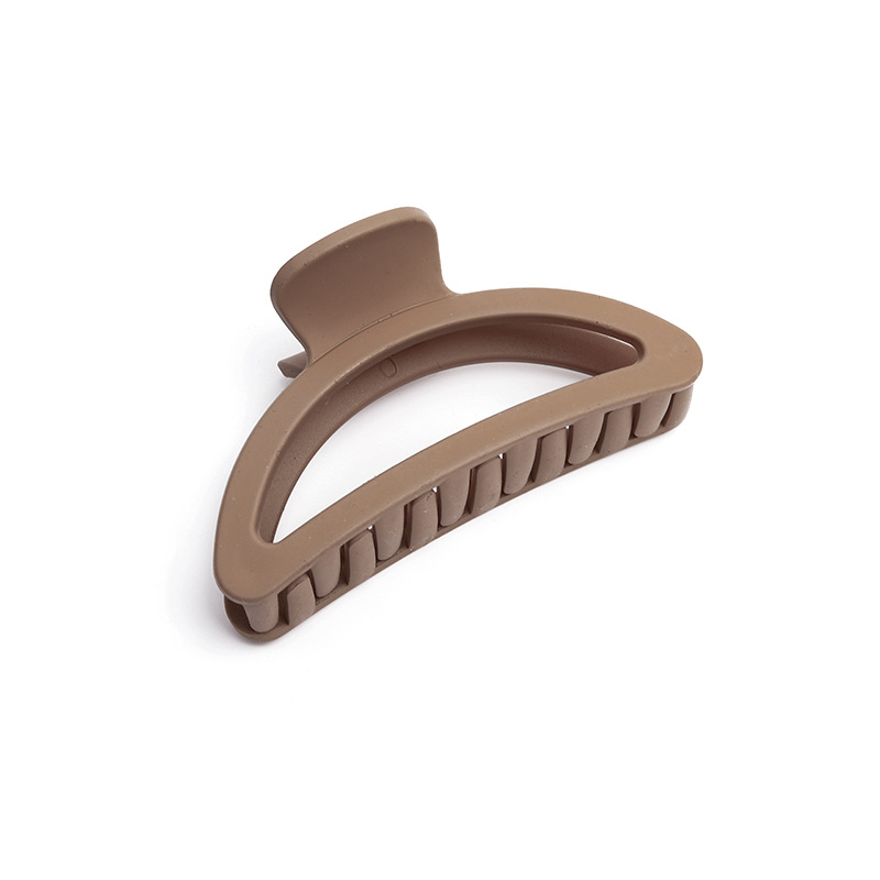 Simple media luna clip de las mujeres cola de caballo updo tiburón clip nicho diseño cabeza trasera horquilla tocado al por mayor