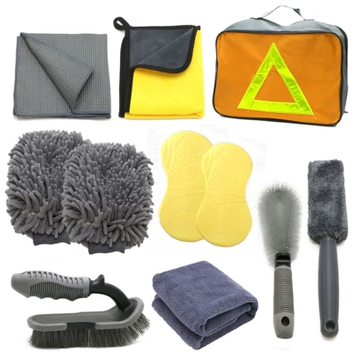 Car Wheel Hub Details, Crevices, Car cleaning tools - 11-piece-set-a