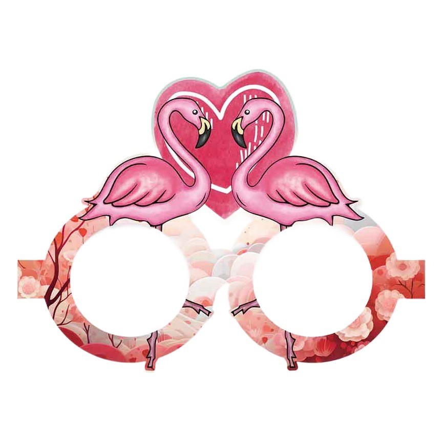 2026 nuevo día de San Valentín gafas de papel fiesta decoración regalo de día de San Valentín amor gafas Cupid