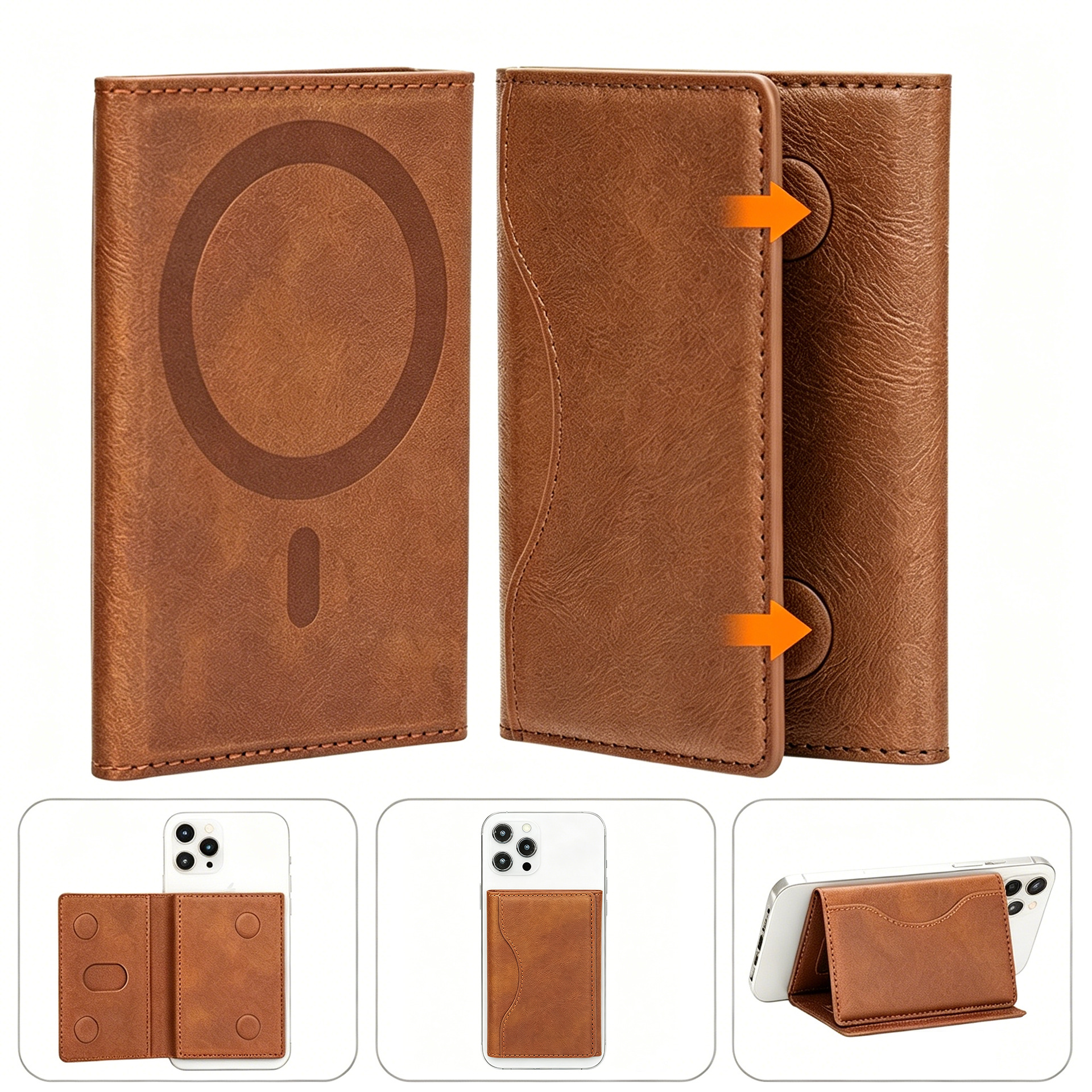 70% off Magnetic Card Holder with Stand, Multifunctional Magsafe Magnetic Card Holder, Wallet-style 23-card Magnetic Card Holder