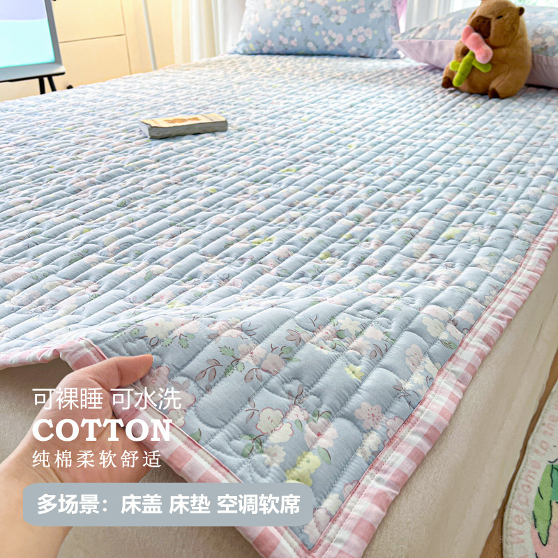 Soft Cotton Mattress Multifunctional Cotton Bed Pad Washable Bed Mattress Can be used as Bed Cover Tatami Mattress
