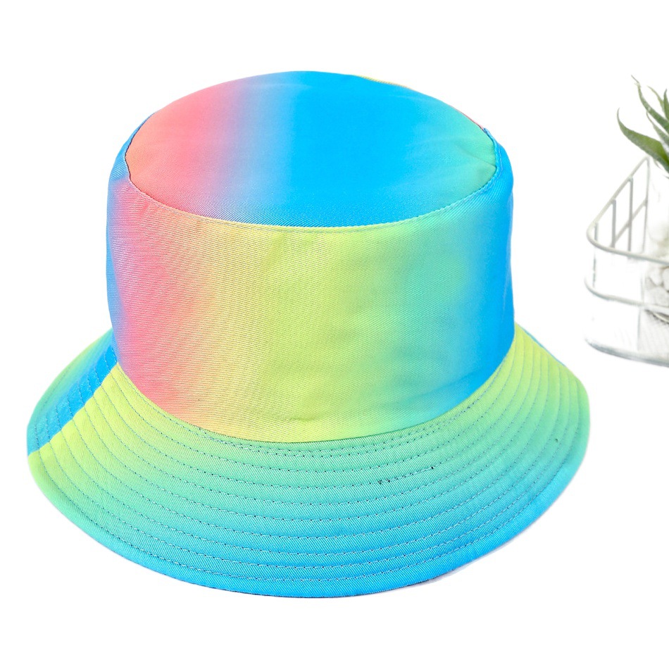 Colorido fresco de la personalidad de moda sombrero de pescador hembra calle Viajes cara de aspecto pequeño sombrero de la cuenca de primavera y verano sombrero de pescador
