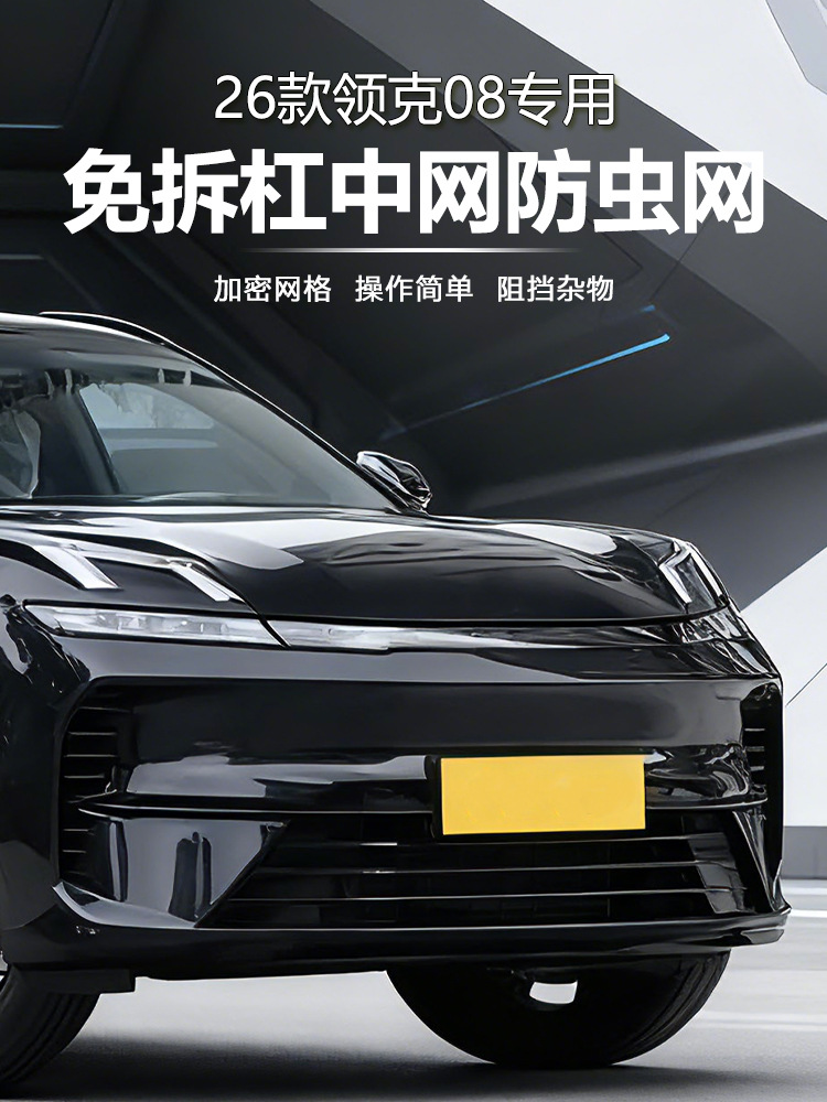 Suitable for 26 Models of Lynk & Co 08 Insect-Proof Net Front Grille Water Tank Buckle Protective Cover Insect-Proof Catkin Modification Accessories
