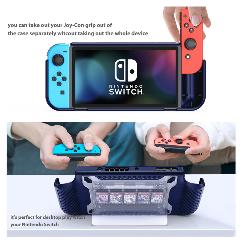 国境を越えた卸売スイッチ保護ケース任天堂コンソールスタンド分割ハンドルシェルスイッチ 2 保護ケース|undefined