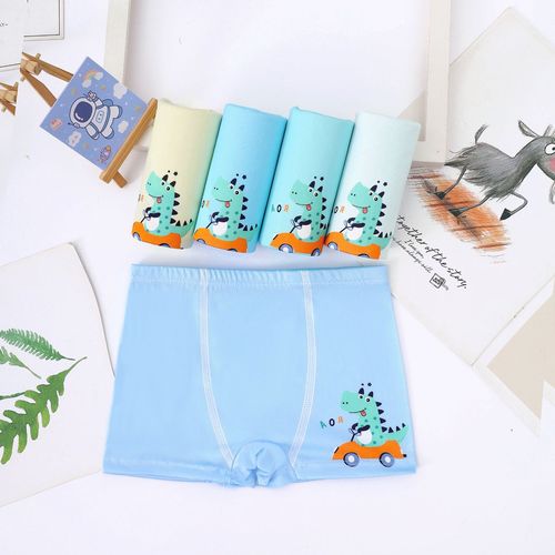 Boys' underwear stretch breathable boxer pants cartoon print boys' underwear small children's boxer briefs wholesale