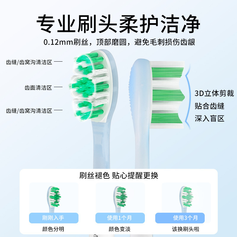 JIABEIMEI ブラシヘッド クッション性ベーシック クリーニング交換ヘッド T60 シリーズ歯ブラシヘッド大人用|undefined