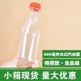 小箱大口480毫升汽水瓶酵素瓶饮料瓶480ml米酒瓶啤酒瓶塑料空瓶
