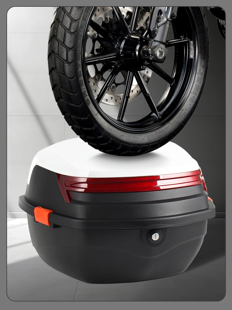 Universal Trunk for Electric Vehicles, Large-Capacity Storage Box for Scooters, Extra-Large Rear Trunk for Electric Bikes