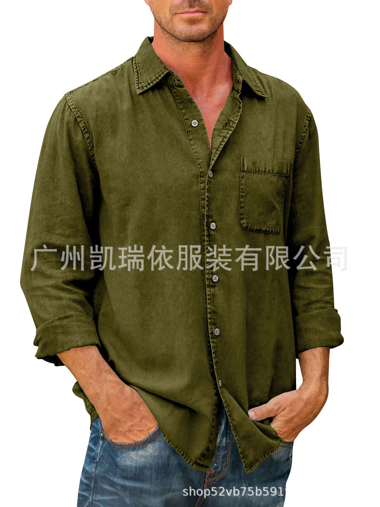 2023 estación independiente de comercio exterior casual color sólido camisa de manga larga camisa de solapa delgada moda de los hombres en stock