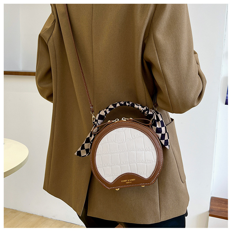 Circle Bag Bags Type Casual, Daily Occasion Women's Small Pu Leather Solid Color Streetwear Round Zipper Circle Bag