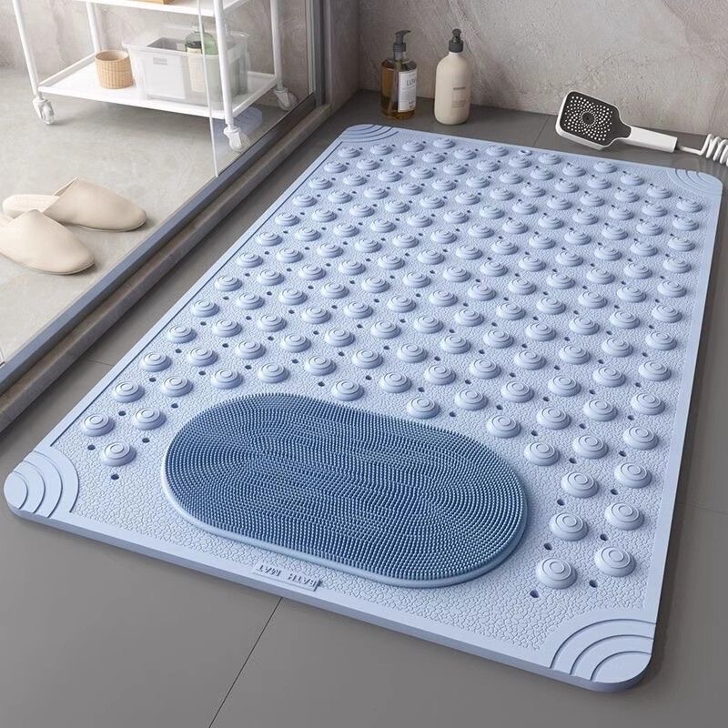 Bathroom Anti-Slip Mat, Household Bathroom Shower Room, Kidsren's Waterproof and Anti-Fall Floor Mat, Toilet Bath Massage Foot Mat