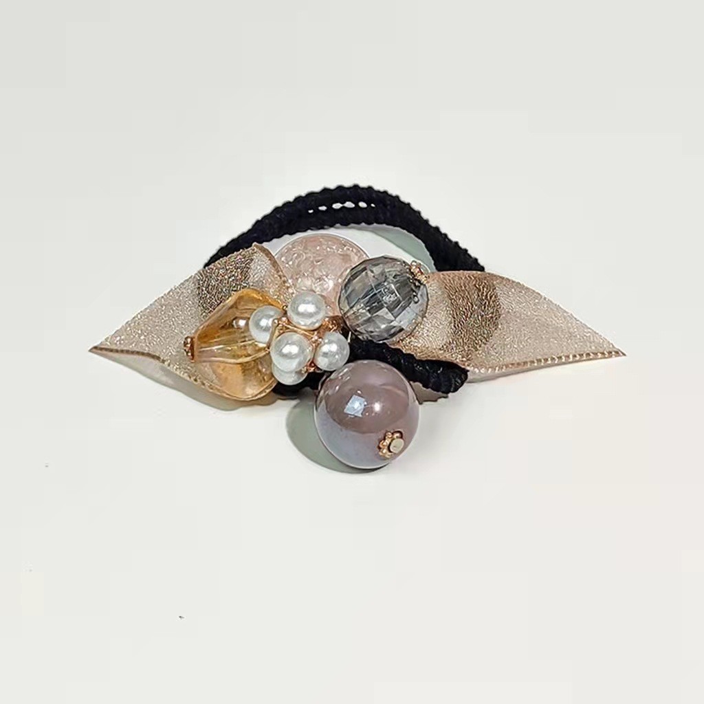 Gray amethyst ball hair rope