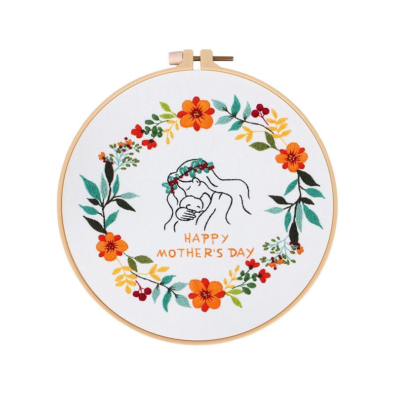DIY paquete de material Kit de bordado hecho a mano Día de Acción de Gracias Día DE LA Madre ramo serie Europea transfronteriza Inglés original nuevo
