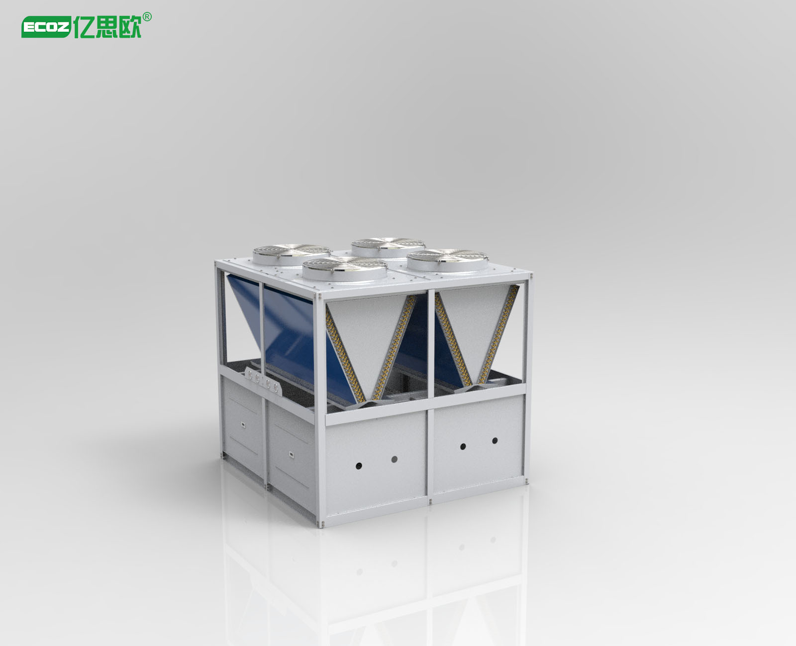 KCL-40R空气能 采暖制冷热水烘干机- 空气源热泵机组-便捷智能