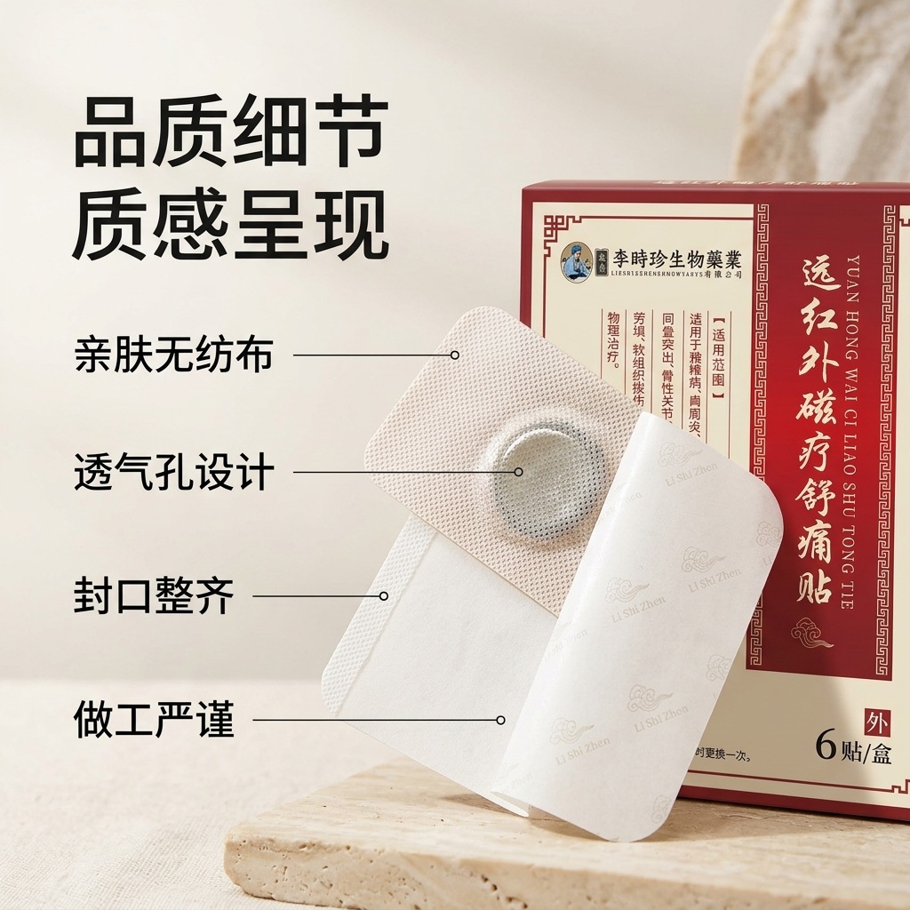 Far Infrared Magnetic Therapy Patch 6 Patches Per Box External Body Warming Patch for Joint Discomfort key features
