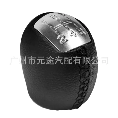 shift lever manual shift — Cab and accessories - sk-iveco-05-non-porous-black-leather-matte-silver-cover-5r-speed-single-head