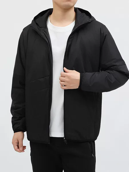 Winter trendy solid color popular down jacket with double zipper, short style for men and women, thickened and warm, made with white duck down