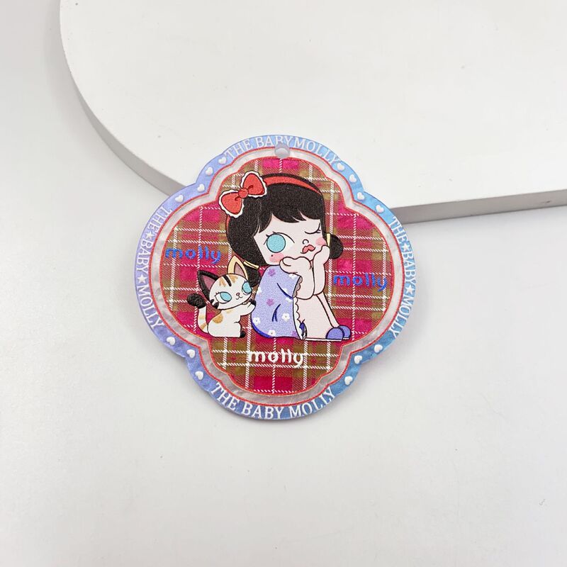 卡通可爱印花茉莉molly吊坠手工diy手机链钥匙扣挂件饰品配件材料|undefined