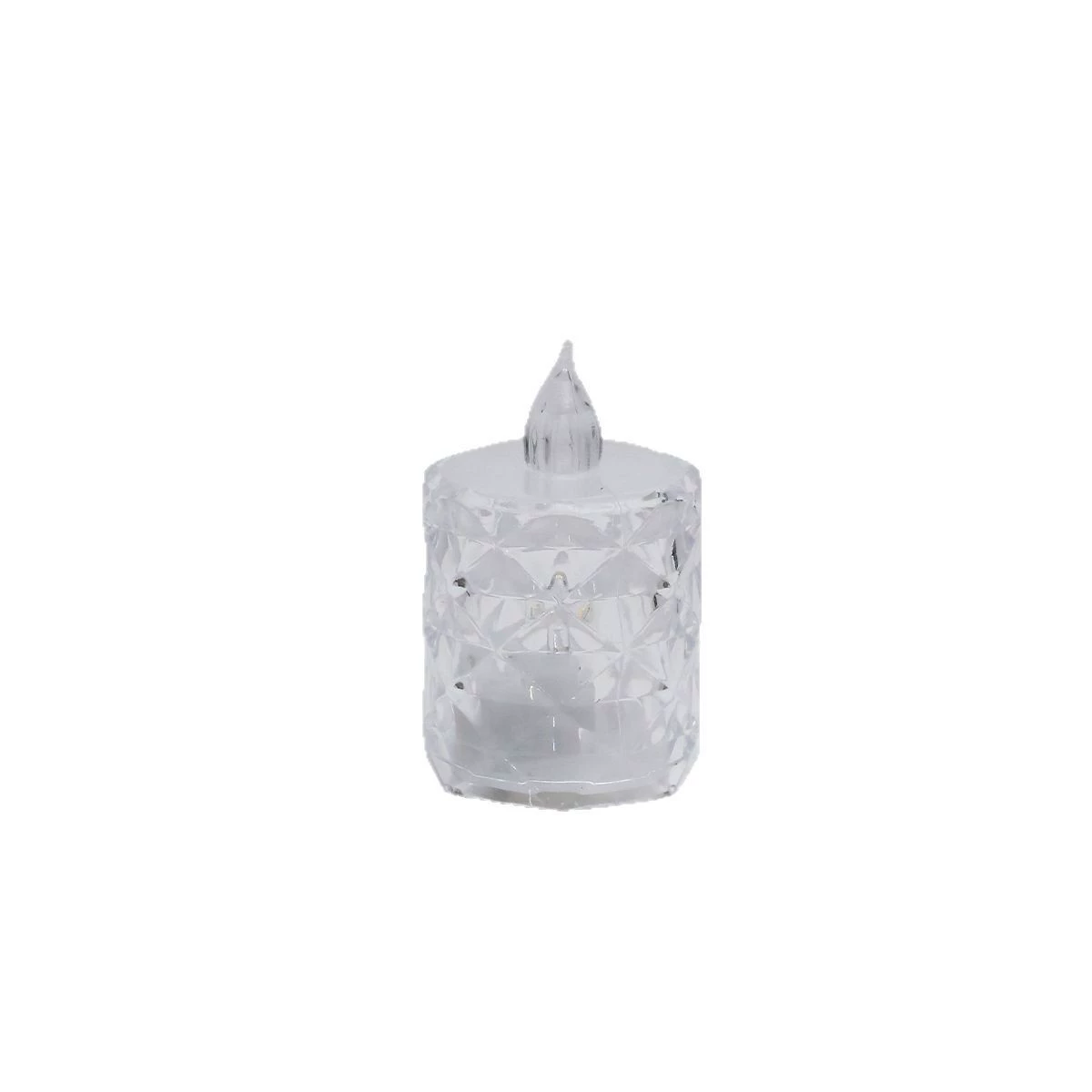 Transparent electronic candle, Christmas night light, 24 items