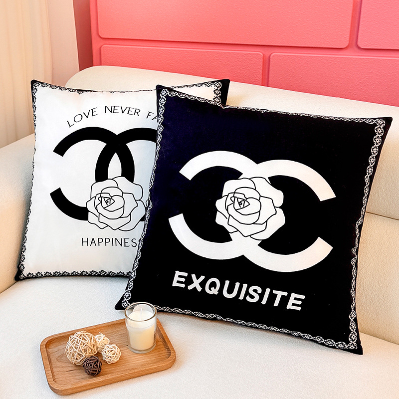 Funda de almohada de diseño Xiaoxiangfeng, almohada de viento ins, almohada linda, dormitorio de estudiantes, almohada de sofá, cojín, funda de almohada