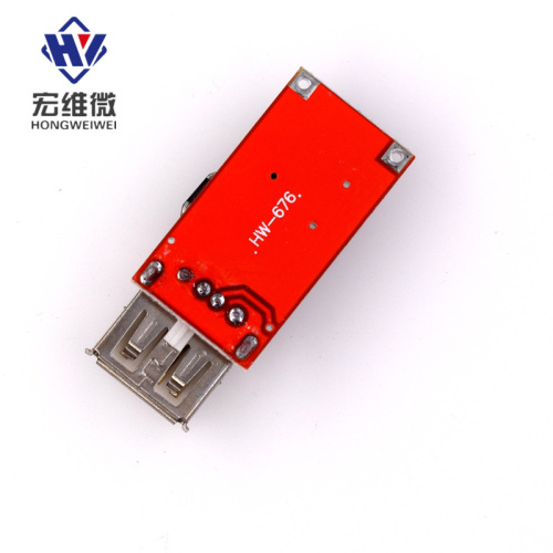 9V/12V/24V to 5V Step-Down Car Charger 3A Output USB Step-Down Voltage Stabilizing Module Red