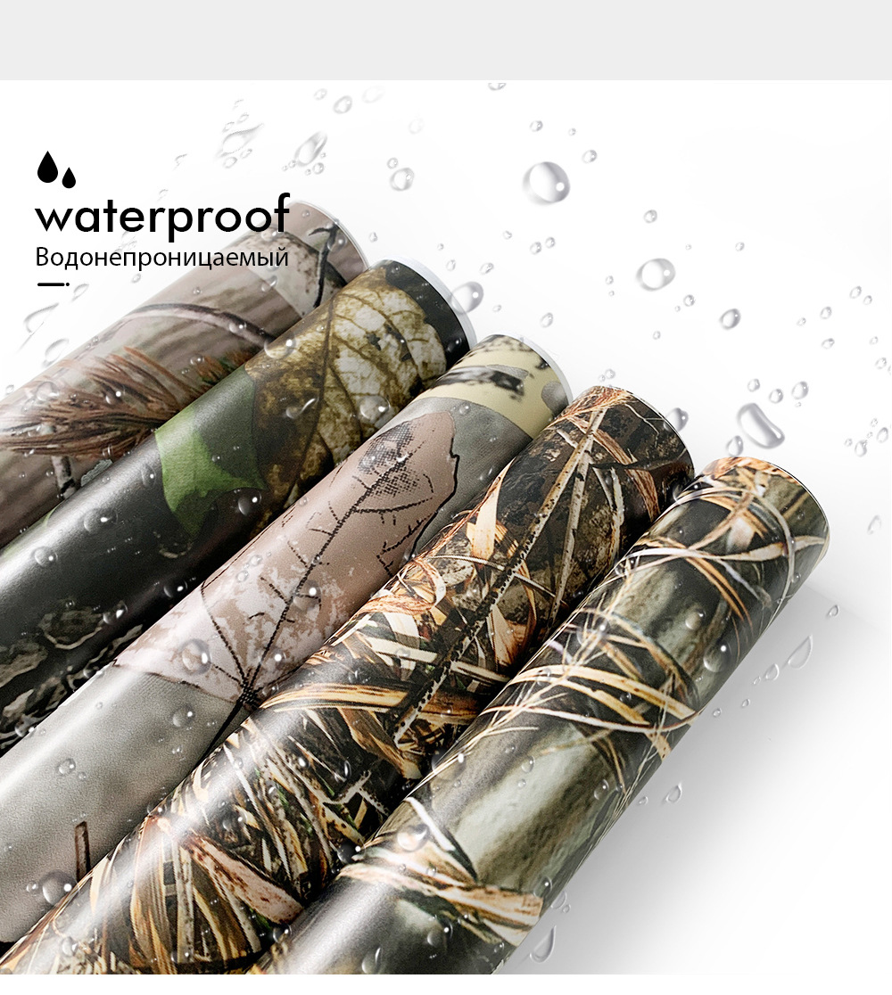 Cross-Border special for forest grass camouflage body color change film motorcycle mountain bike color change flower sticker