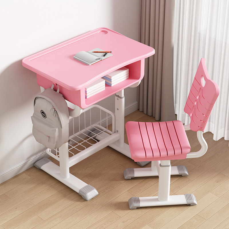 Children's Learning Table Primary and Secondary School Students' Homework Desk Home Writing Desk Kids and Girls Simple Desks and Chairs suit Children's Learning Table Primary and Secondary School Students' Homework Desk Home Writing Desk Kids and Girls Simple Desks and Chairs suit