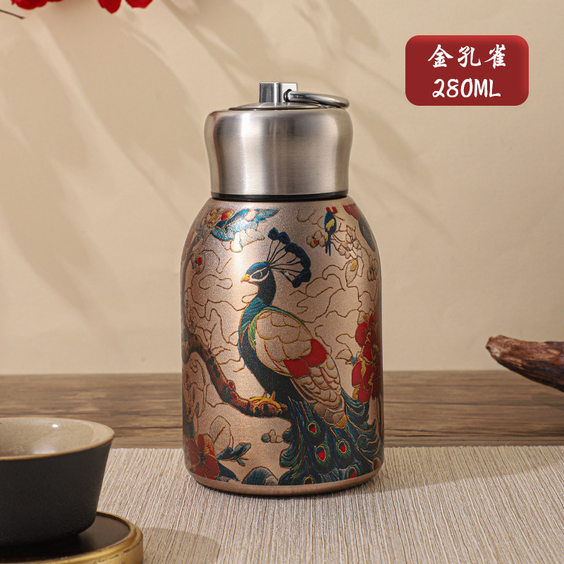 国潮迷你小胖丁保温杯带拉环便捷口袋杯简约时尚杯子学生随手水杯|undefined